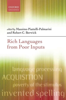 Hardcover Rich Languages from Poor Inputs Book