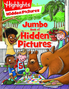 Paperback Jumbo Book of Hidden Pictures: Jumbo Activity Book, 200+ Seek-and-Find Puzzles, Classic Black and White Hidden Pictures Puzzles, Highlights Puzzle Book for Kids (Highlights Jumbo Books & Pads) Book