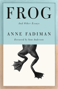 Hardcover Frog: And Other Essays Book