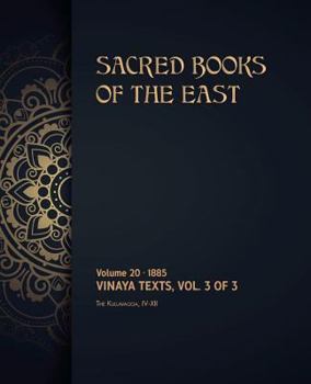 Paperback Vinaya Texts: Volume 3 of 3 Book
