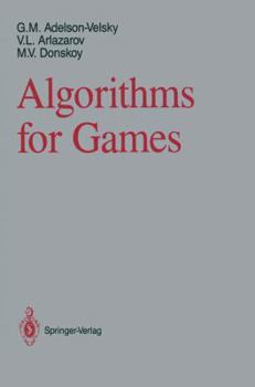 Hardcover Algorithms for Games Book