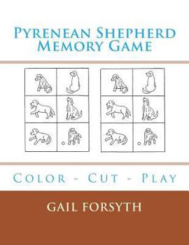 Paperback Pyrenean Shepherd Memory Game: Color - Cut - Play Book