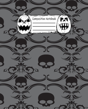 Halloween Abstract Pattern Volume 1 College Ruled Journal: 110 Blank Lined Wide Ruled (7.5 x 9.25) Pages to Jot Down Your Thoughts