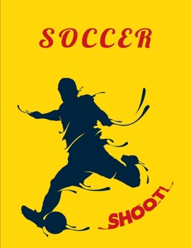 SOCCER: Funny Gift Lined Notebook Soccer Journal Daily Planner Diary 8.5"x 11" Journal Blank Lined Book