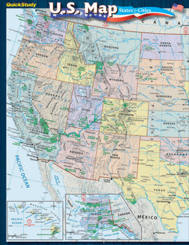 Cards U.S. Map: States & Cities Guide Book