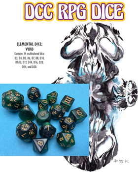 Paperback DCC RPG Dice - Elemental Dice Void Book