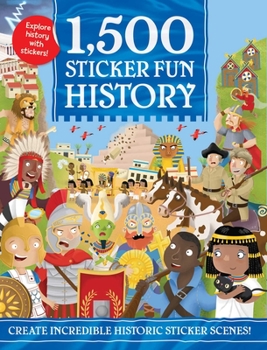 Paperback 1,500 Sticker Fun History Book