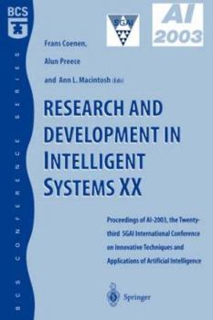 Paperback Research and Development in Intelligent Systems XX: Proceedings of Ai2003, the Twenty-Third Sgai International Conference on Innovative Techniques and Book