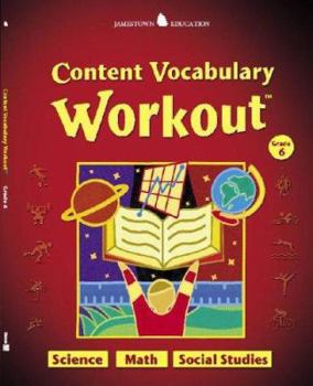 Paperback Content Vocabulary Workout Grade 6 Book