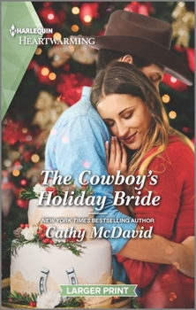 Mass Market Paperback The Cowboy's Holiday Bride: A Clean Romance [Large Print] Book