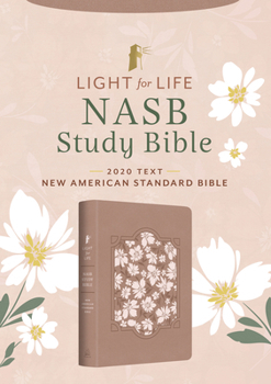 Imitation Leather Light for Life NASB Study Bible (Blush Bouquet) Book