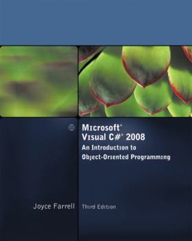 Paperback Microsoft Visual C# 2008: An Introduction to Object-Oriented Programming Book