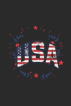 USA: Dotted Bullet Notebook (6" x 9" - 120 pages) ~ The United States of America Themed Notebook for Gift, Daily Journals, Diary