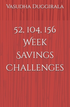 Paperback 52, 104, 156 Week Savings Challenges Book