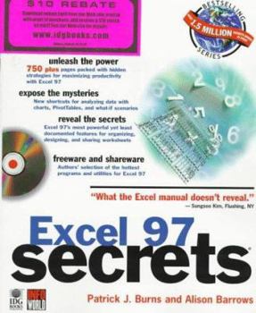 Paperback Excel 97 Secrets (R) Book