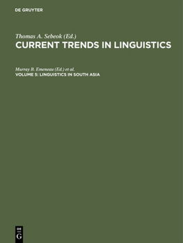 Hardcover Linguistics in South Asia Book