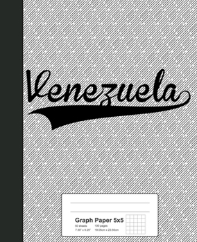 Paperback Graph Paper 5x5: VENEZUELA Notebook Book