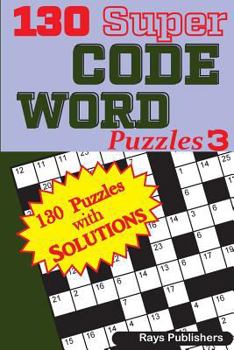 Paperback 130 Super CODE WORD Puzzles Book