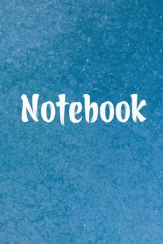 Notebook: Lined Notebook Journal - Blue Watercolor Background - 120 Pages - (6 x 9 inches)
