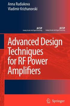 Paperback Advanced Design Techniques for RF Power Amplifiers Book