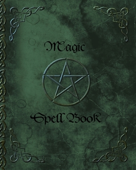 Magic Spell Book: of Shadows or Grimoire Gifts (90 blank attractive spells records & more in a large soft covered notebook; it is from our Pentacle in Green range)