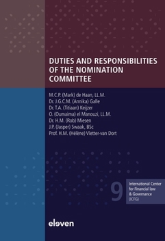 Paperback Duties and Responsibilities of the Nomination Committee: Volume 9 Book