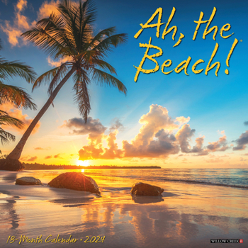 Calendar Ah, the Beach! 2024 12 X 12 Wall Calendar Book