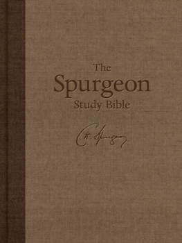 CSB Spurgeon Study Bible, Brown Hardcover, Black Letter, Study Notes and Commentary, Quotes, Sermons Outlines, Easy-to-Read Bible Serif Type