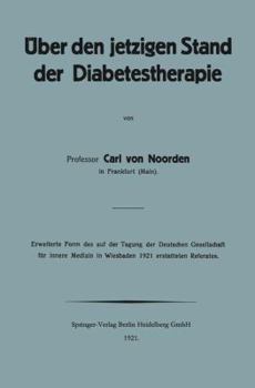 Paperback Über Den Jetzigen Stand Der Diabetestherapie [German] Book