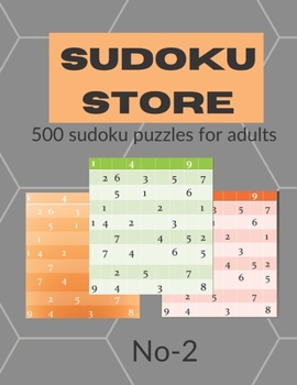 Paperback Sudoku Store: 500 sudoku puzzles for adults Book