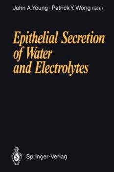 Paperback Epithelial Secretion of Water and Electrolytes Book