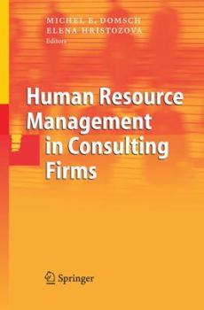 Hardcover Human Resource Management in Consulting Firms Book