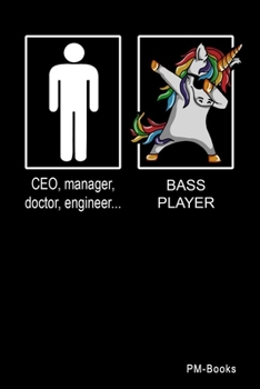 Paperback Bass Player: Blanko A5 Notizbuch oder Heft f?r Bassisten Book