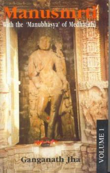 Hardcover Manusmrti (10 Vols. set.) ¿with the Manubhasya of Medhatithi Book