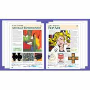 Office Product Crystal Productions Art Styles Posters, 18 x 24 in, Regionalism, Set of 8 Book