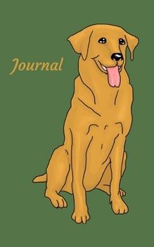 Journal: Golden Retriever; 100 sheets/200 pages; 5" x 8"