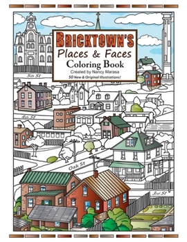 Paperback Bricktown's Places & Faces Coloring Book