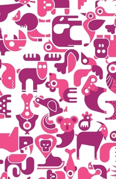 Lined Notebook A5 Size 110 Pages: Funny Ruled Journal. Cute Animal Owl Goat Deer Rhino Whales Giraffe 03D Unique Student Teacher Blank Scrapbook/ ... Planner Great For Home School Office Writing