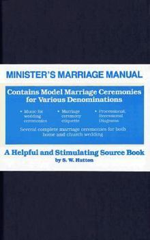 Hardcover Minister's Marriage Manual Book