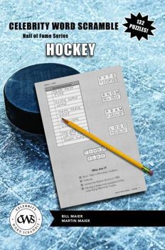 Paperback Celebrity Word Scramble Hall of Fame Series Hockey Book