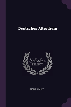 Paperback Deutsches Alterthum Book