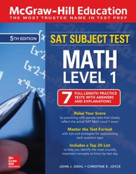 Paperback McGraw-Hill Education SAT Subject Test Math Level 1, Fifth Edition Book