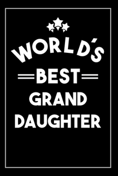 Paperback Worlds Best Grand Daughter: Blank Lined Journal Book