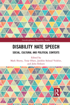 Paperback Disability Hate Speech: Social, Cultural and Political Contexts Book