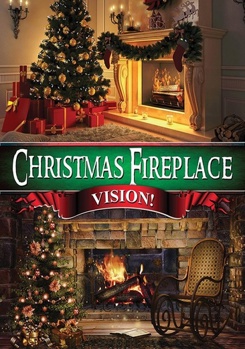 DVD Christmas Fireplace Vision! Book