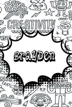 Paperback Brayden: Personalized Doodle Isometric Dot Paper Notebook Featuring 120 Pages 6x9 Book