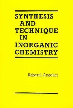 Paperback Synthesis and Technique in Inorganic Chemistry Book