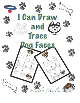 Paperback I Can Draw and Trace Dog Faces Book