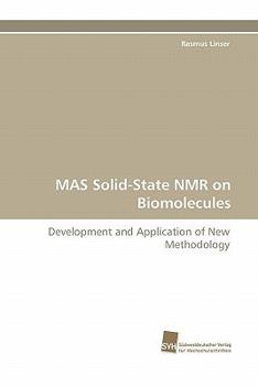 Paperback Mas Solid-State NMR on Biomolecules Book