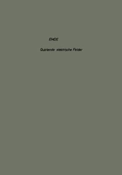 Paperback Quirlende Elektrische Felder [German] Book